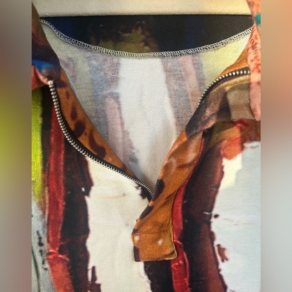 Colorful Abstract Women's UbU Jacket - Picture 4 of 8